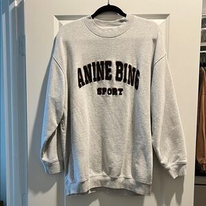 Anine Bing Sport Light Gray Sweatshirt